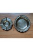 Home Decor | 1960s Solid Brass Ashtrays With Faux Bamboo Edges - Set of 2 - AT01851