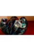 Home Decor | Blue Murano Ashtray Glass Trinket Dish Tray Catchall Bowl - UZ95151
