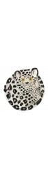 Home Decor | Mid-Century Italian Snow Leopard Hand Painted Pottery Bowl/Catchall - BE13196