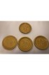 Home Decor | Pigeon Forge Pottery Yellow Coasters-Ashtrays Old Buttermold - Set of 4 - SB64884