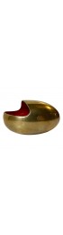 Home Decor | Smile Ashtray in Brass and Red Enamel by Carl Cohr, 1950s - JX35085