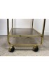 Home Furniture | Italian Golden Metal Foldable Rolling Table, 1970s - FK93896