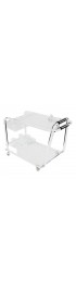 Home Furniture | Mid-Century Lucite Bar Cart With Chrome Accents - RC90734