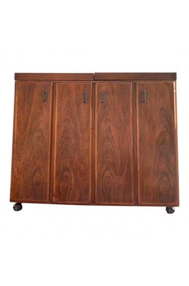 Home Furniture | Mid Century Oiled Walnut Cocktail Bar by Jack Cartwright for Founders Furniture Co. - BR66607