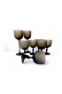 Home Tableware & Barware | 1960s Mid-Century Modern Carlo Moretti Style Satin Brown Wine Goblets - Set of 8 - WO44498