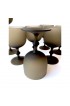 Home Tableware & Barware | 1960s Mid-Century Modern Carlo Moretti Style Satin Brown Wine Goblets - Set of 8 - WO44498