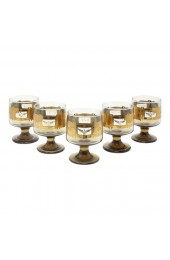 Home Tableware & Barware | 1970's Gold Eagle Glassware Whiskey Snifters - Set of 5 - EH66898
