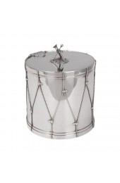 Home Tableware & Barware | 19th Century Victorian Silver-Plated Regimental Drum Ice Bucket from Harwood, Sons & Harrison, 1890s - WV08807