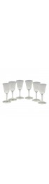 Home Tableware & Barware | Antique Etched Cordial Glasses With Floral Design- Set of 6 - FG02867
