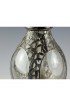 Home Tableware & Barware | Antique French Art Nouveau Decanter - Silver Overlay Bamboo Leaf Four 4 Chamber - VL29656