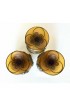 Home Tableware & Barware | Antique Satin Glass Wine Set With Filigree Silver Metal Overlay, Set of 4 - EZ97703