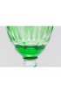 Home Tableware & Barware | Art of Green Clear Faceted Crystal Wine Glasses from Val Saint Lambert, Belgium, 1920s, Set of 11 - XB61107