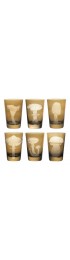 Home Tableware & Barware | ARTEL Mushrooms Collection Tumblers in Taupe - Set of 6 - BE41858