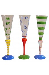 Home Tableware & Barware | Clown Champagne Glasses by Anne Nilsson for Orrefors, Sweden, 1970s, Set of 3 - HW56270