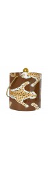 Home Tableware & Barware | Contemporary Brown Leopard Ice Bucket - DH28656