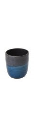 Home Tableware & Barware | Contemporary Handmade Charcoal and French Blue Tea Cup by FisheyeCeramics - AI35146