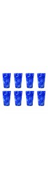 Home Tableware & Barware | Hand Blown Pint Glasses, Blue & Blue - Set of 8 - UF63373