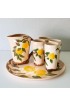 Home Tableware & Barware | Hollywood Ware Orange Blossom Design Orchard Dinnerware | Pitcher Cups and Tray Set - OV01261