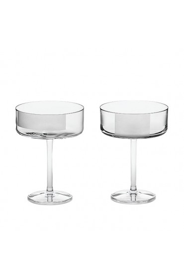 Home Tableware & Barware | Irish Handmade Crystal Cocktail Glasses by Scholten & Baijings for J. HILL's Standard, Set of 2 - CB68207