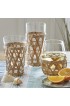 Home Tableware & Barware | Island Rattan Short Drinking Glass - Set of 4 - XW51177