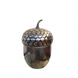 Home Tableware & Barware | Italian Silvered Acorn Ice Bucket from Teghini Firenze - IX11874