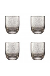 Home Tableware & Barware | Kim Seybert Crackle Double Old Fashioned Glasses in Platinum - Set of 4 - ZW80707