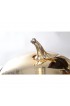 Home Tableware & Barware | Luximi 24k Gold Plate & Metal Apple Ice Bucket Wine Cooler France 1950 - XA25321