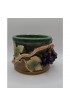 Home Tableware & Barware | Mid Century Grape Vine Motif Majolica Wine Coaster - MF67826