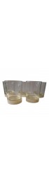 Home Tableware & Barware | Mid-Century Modern David Douglas Rocks Glasses With Built in Coasters- Set of 5 Glasses, 5 Coasters - QW50367