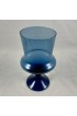 Home Tableware & Barware | Mid-Century Scandinavian Modern Denby-Milnor Blue Flare Glass Goblets, S/6 - PW74968
