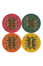 Home Tableware & Barware | Nicolette Mayer Leopard Seeing Double Coasters, Set of 4 - MZ56778