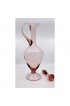 Home Tableware & Barware | Pink Murano Empoli Glass Decanter With Stopper - Vintage Mid Century Modern - Clean - MCM - YV16634