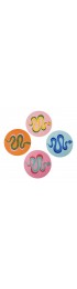 Home Tableware & Barware | Radicchio, Apple, Zucchini and Razzle Snakes by Willa Heart Coasters - Set of 4 - XW44191