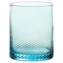 Home Tableware & Barware | Short Gritti Tumbler Glasses, Twisted Aqua Sky by MUN for VG, Set of 6 - ID24810