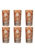 Home Tableware & Barware | Verdure Highball Glasses, Set of 6, Orange - TP01875