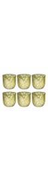 Home Tableware & Barware | Verdure Whiskey Glasses, Set of 6, Olive - XF82698