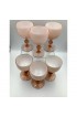 Home Tableware & Barware | Vintage Carlo Moretti Italy Blush Pink Cased Glass Port Sherry Cocktail Glasses - Set of 6 - NY93788