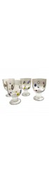 Home Tableware & Barware | Vintage Leonardo Murano Millefiori Wine Glasses - Set of 4 - DU34215
