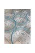 Home Tableware & Barware | Vintage Mid Century Modern Turquoise and White Flower Tumblers Collins Glasses – Set of 10 - UR64705
