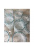Home Tableware & Barware | Vintage Mid Century Modern Turquoise and White Flower Tumblers Collins Glasses – Set of 10 - UR64705