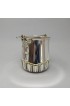 Home Tableware & Barware | 1950s Ice Bucket in Silver Plated by Aldo Tura for Macabo Made in Italy. - MG51186
