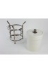 Home Tableware & Barware | 1960's Barware, Silver Plate Faux Bamboo and White Ice Bucket - QE92143
