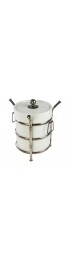 Home Tableware & Barware | 1960's Barware, Silver Plate Faux Bamboo and White Ice Bucket - QE92143