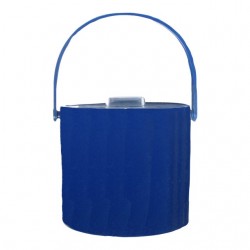 Home Tableware & Barware | 1960s Blue Patent Leather Look Ice Bucket - VX78470