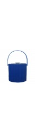 Home Tableware & Barware | 1960s Blue Patent Leather Look Ice Bucket - VX78470
