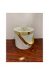 Home Tableware & Barware | 1960s White and Brass Ice Bucket - MW44250