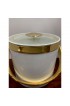 Home Tableware & Barware | 1960s White and Brass Ice Bucket - MW44250