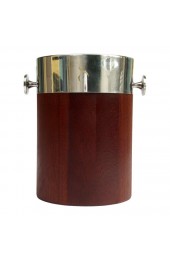 Home Tableware & Barware | C.1970's Scandinavian-Style Towle Silver Plate & Teak Wine Bottle Holder/Cooler -With Engraved Latter S - YK95899