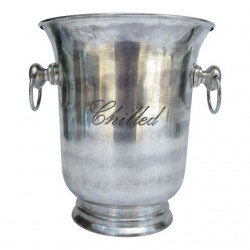 Home Tableware & Barware | C1980's Silver Plate Champagne/Wine Bottle Holder, Ice Bucket With Engraved 