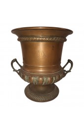 Home Tableware & Barware | Early 20th Century English Brass Wine Cooler or Cachepot With Monogram - FW36869